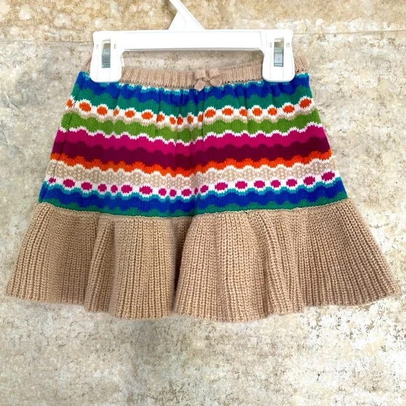 🪩Gymboree Multicolor Knit Skirt 2T - Picture 1 of 3